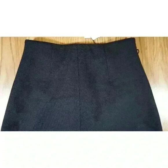 Luisa Spagnoli Navy Blue Ribbed Wool 'Medusa' Skirt, Size S NWT - Picture 5 of 15